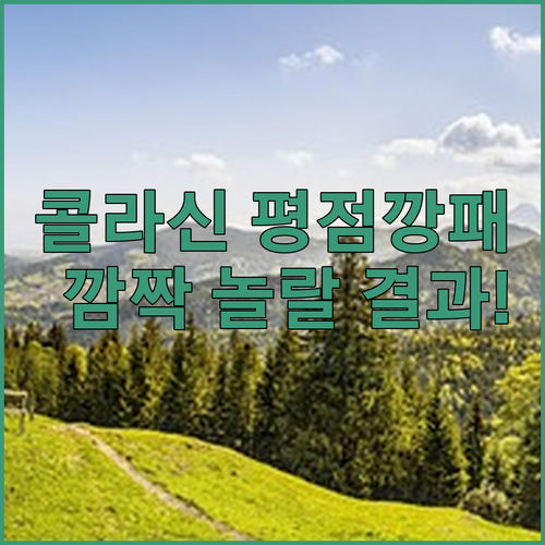 평점 깡패로 소문난 콜라신 베스트 숙..