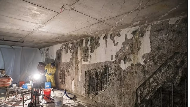 기울어진 샌프란시스코 밀레니엄 타워 보수 공사 동향 VIDEO: Millennium Tower’s sinking and tilting creates 1-inch gap with 12-story podium structure