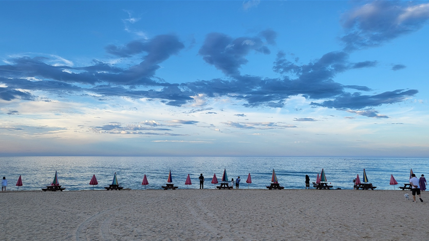 강릉 송정 해변 풍경