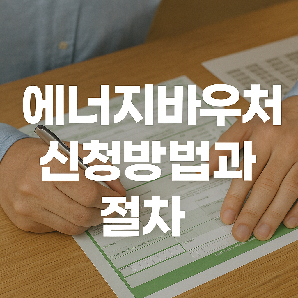 에너지바우처 신청방법과 절차