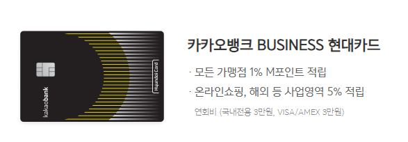 카카오뱅크 BUSINESS 현대카드
