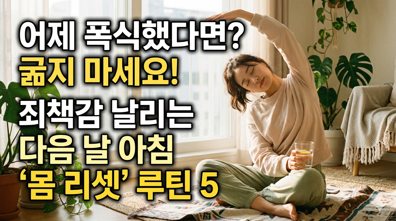 급찐급빠 폭식후 다음날 죄책감 금지