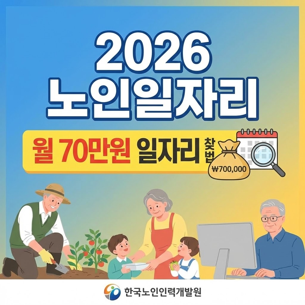 2026년 노인일자리 유형별 조건, 급여, 신청방법 요약