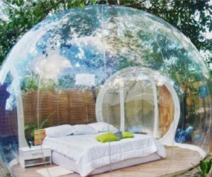 투명 돔 캠핑장