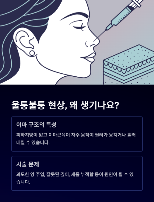 울퉁불퉁 현상 왜 생기나요?