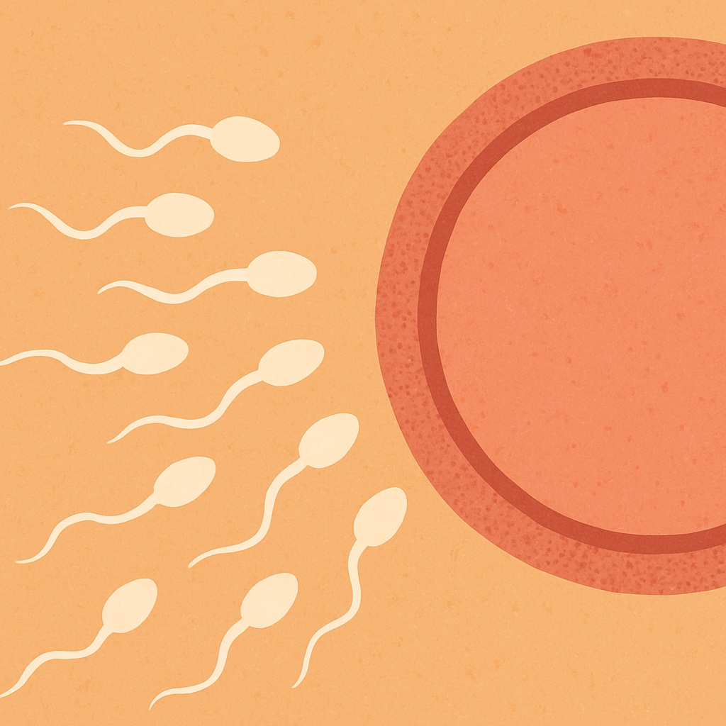 정자 활동하는 사진