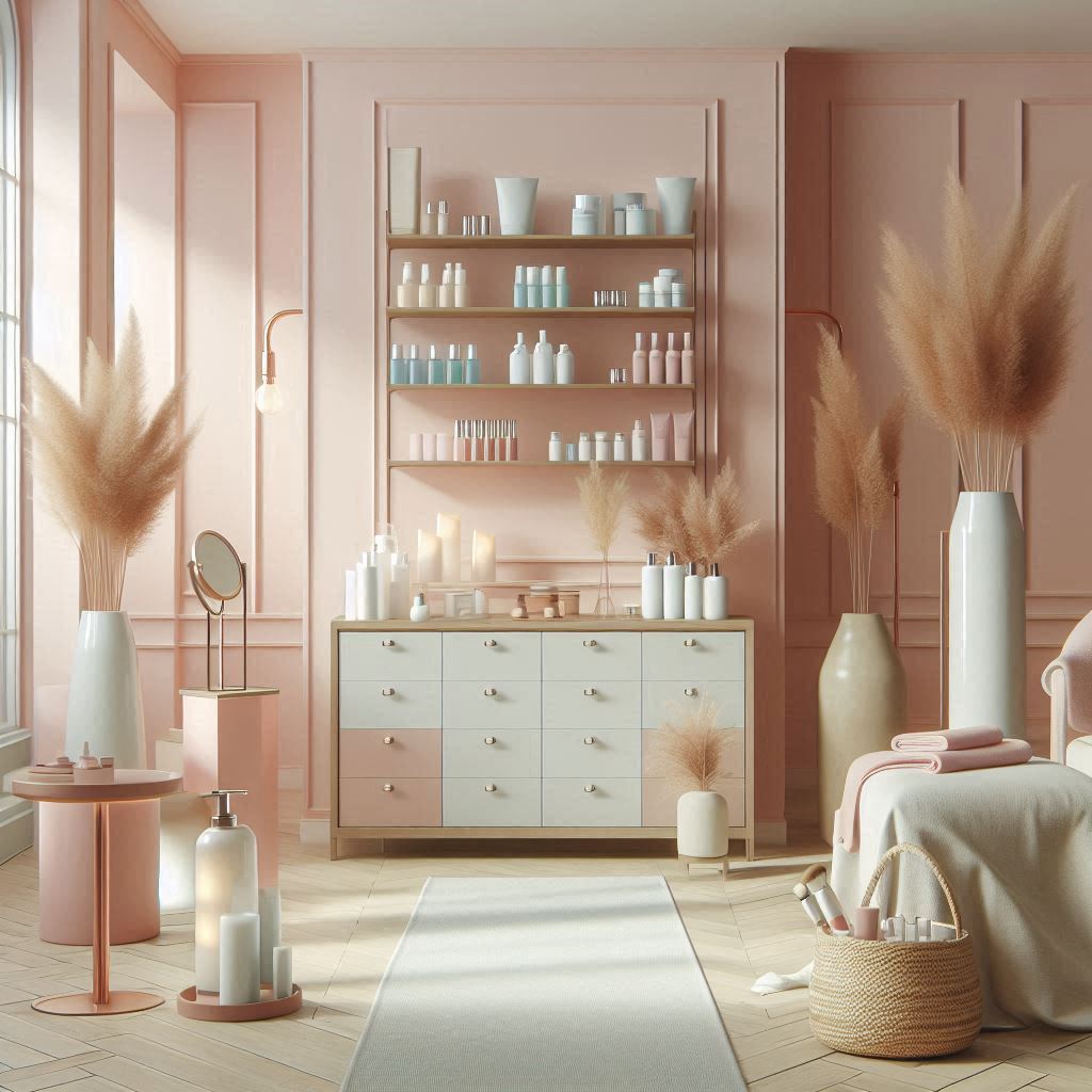 피부,체형관리 샵 배경