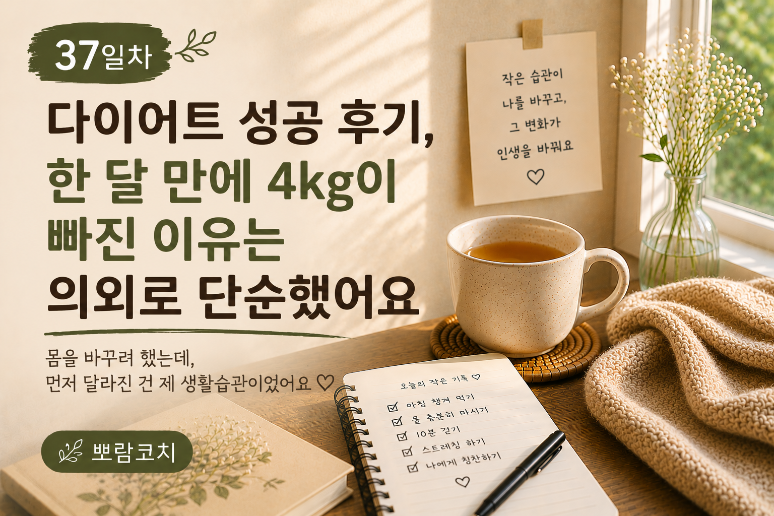 다이어트 성공후기 한달만에 4kg빠진 이유