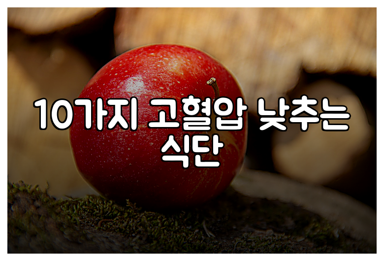 10가지 고혈압 낮추는 식단