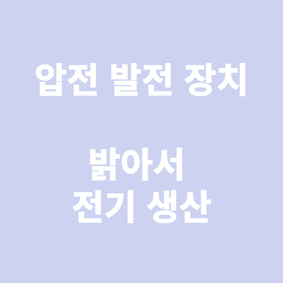 압전 발전 장치