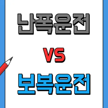 난폭운전과 보복운전 비교