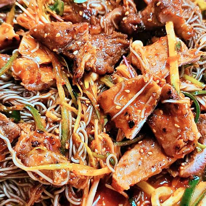나혼산, 나혼자 산다 목포 산낙지 한 마리 통째, 매콤한 소갈비 비빔 냉면 맛집