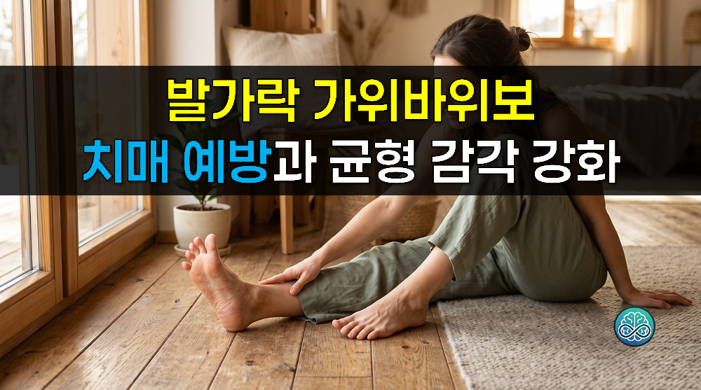 발가락 가위바위보의 놀라운 효과 - 치매 예방과 균형 감각 강화 운동법