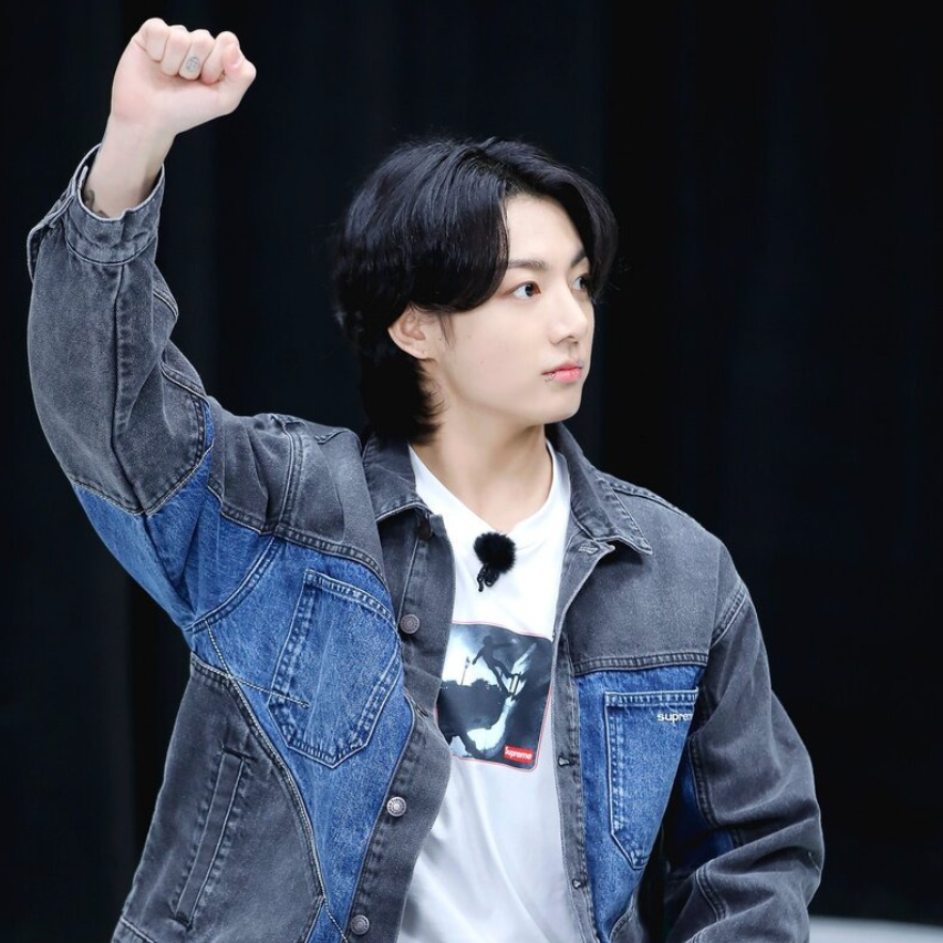 데님 자켓 코디 정국