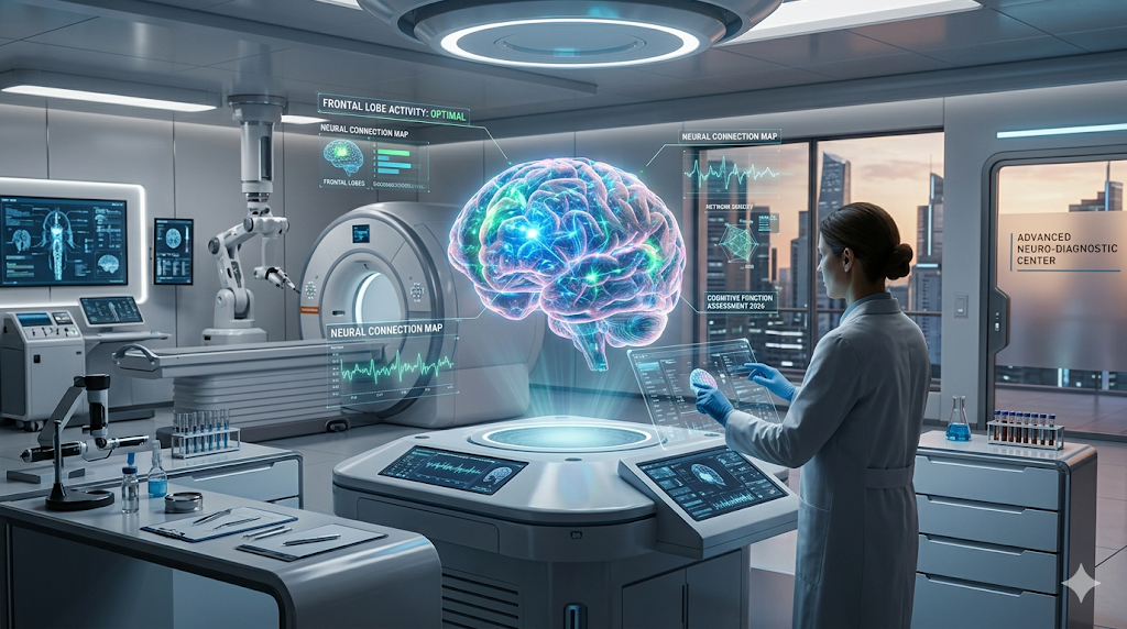 <b>알콜성치매 진단</b> 최신 뇌 홀로그램 분석