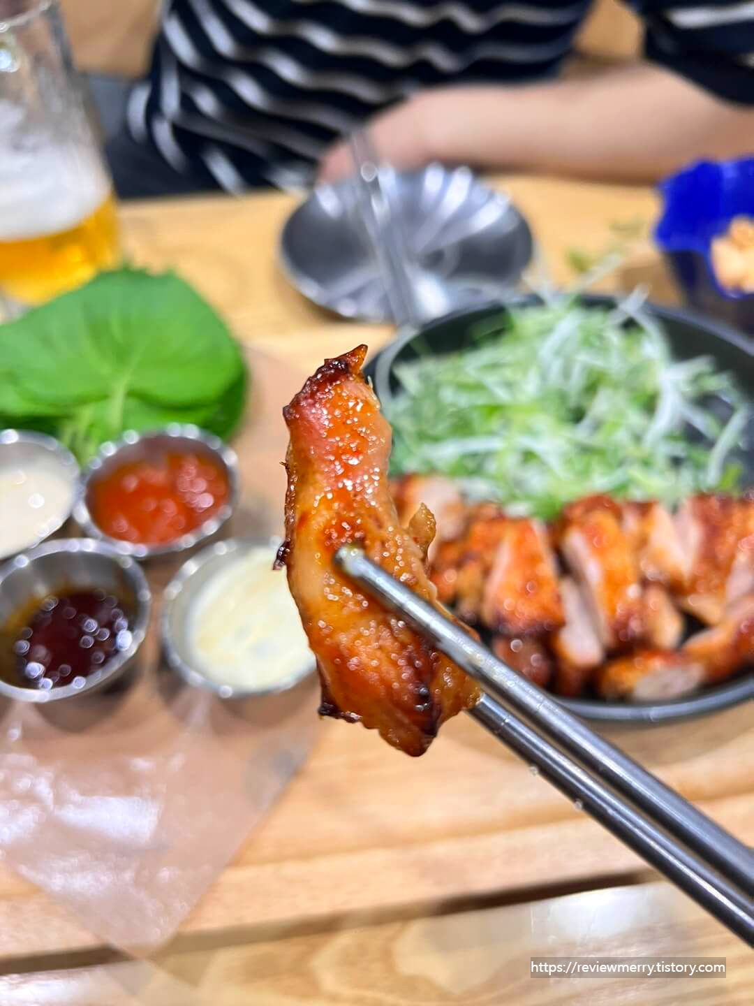고기 확대사진