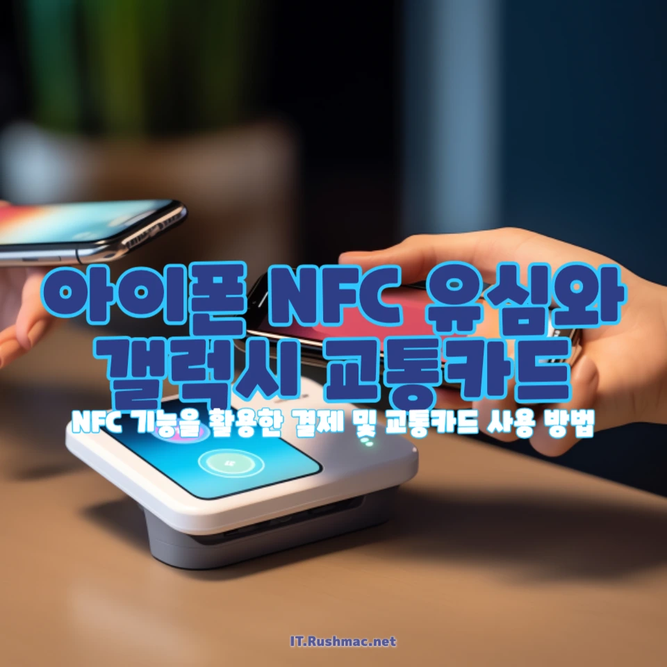 아이폰 NFC 유심 카드와 갤럭시 교통카드의 차이점과 사용법