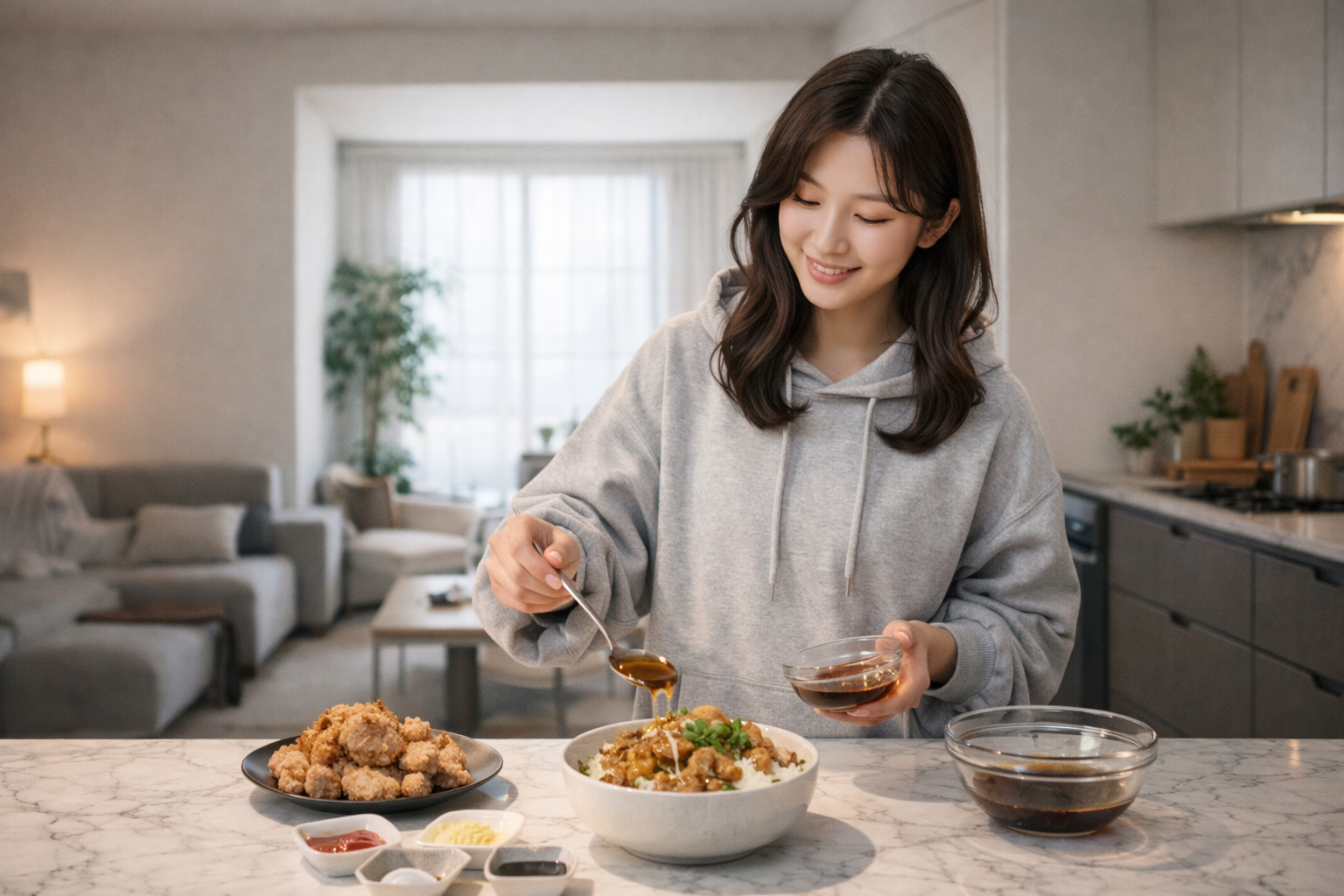 치킨마요덮밥 만들기 레시피, 남은 치킨 간단 소스 황금비율 공개
