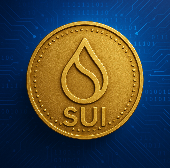 수이 코인을 형상화한 이미지 입니다.