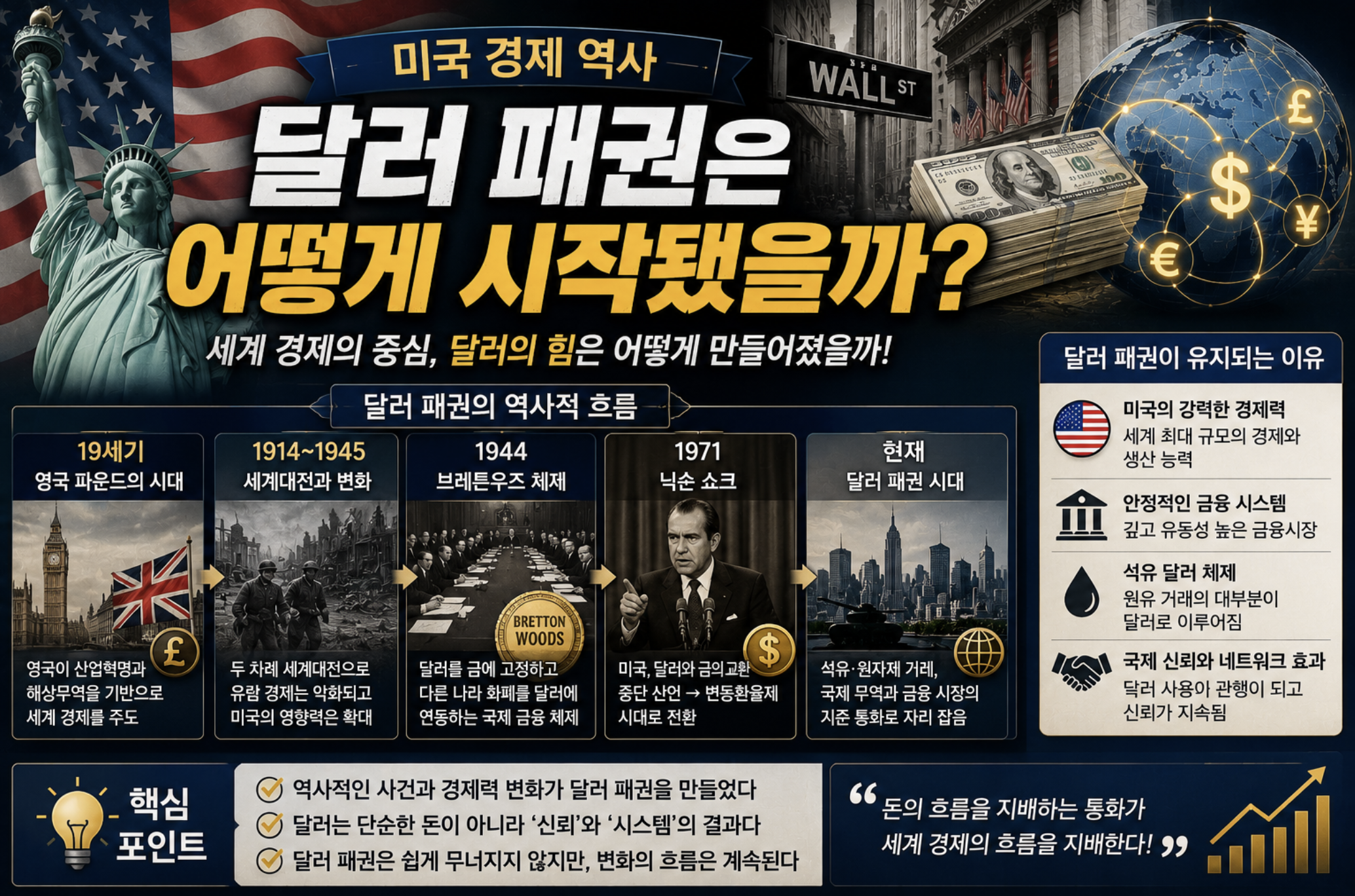 미국 경제 역사 달러 패권은 어떻게 시작됐을까