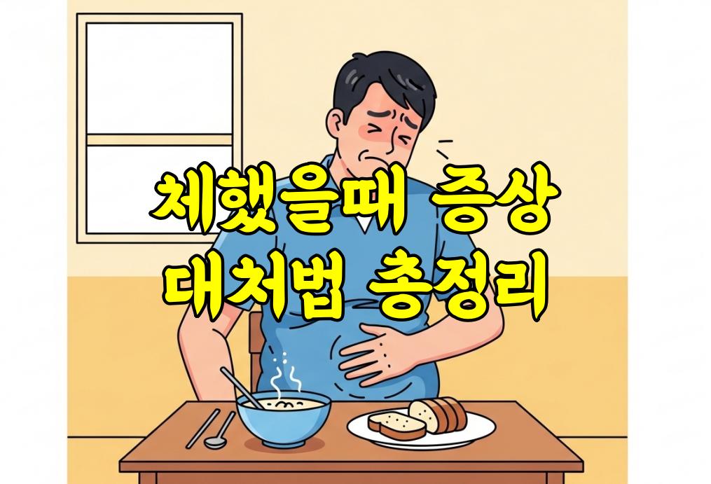 체했을때 증상 대처법 총정리