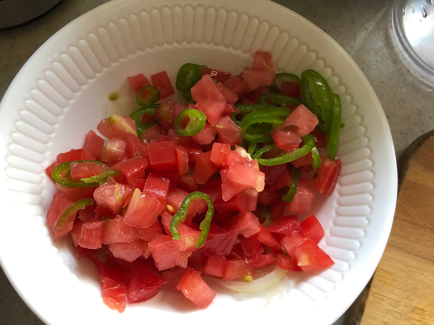 샐러드재료준비된것