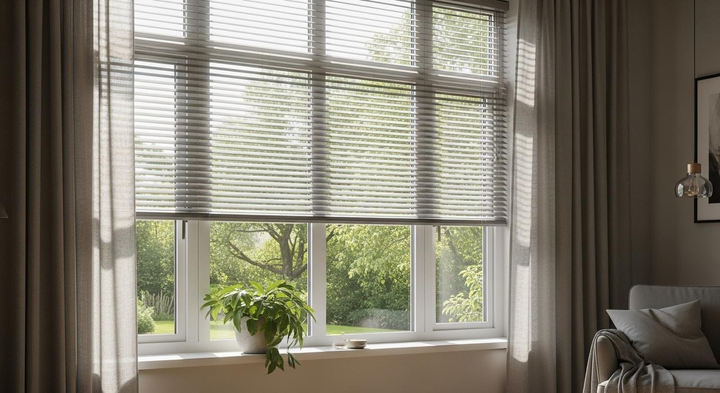 블라인드 커튼 창문