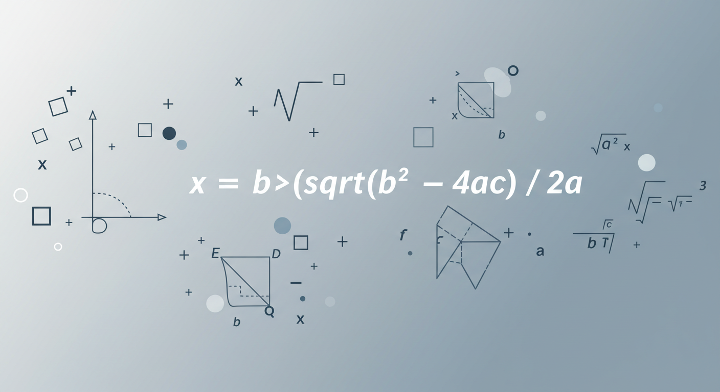 근의 공식 완벽 해설: 이차방정식 해법의 모든 것!