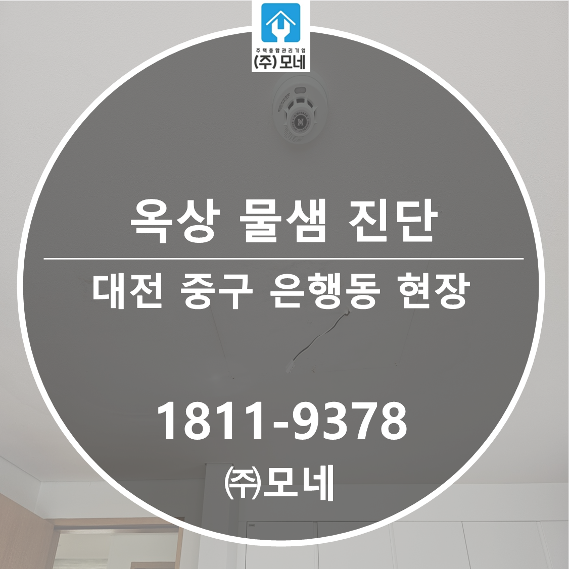 대전 누수탐지 중구 은행동 3단계 옥상 물샘 진단