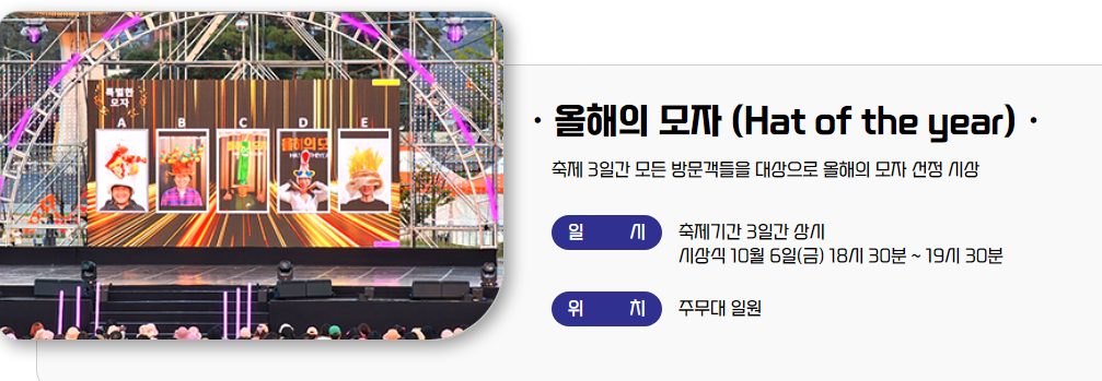 제2회 상주세계모자 페스티벌 프로그램