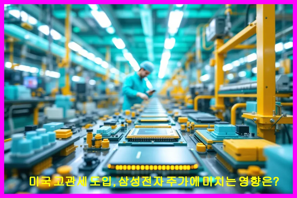 미국 고관세 도입, 삼성전자 주가에 미치는 영향은?
