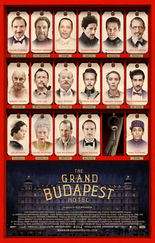 그랜드 부다페스트 호텔 영화 포스터 &mdash; 웨스 앤더슨 감독, 랠프 파인스 주연