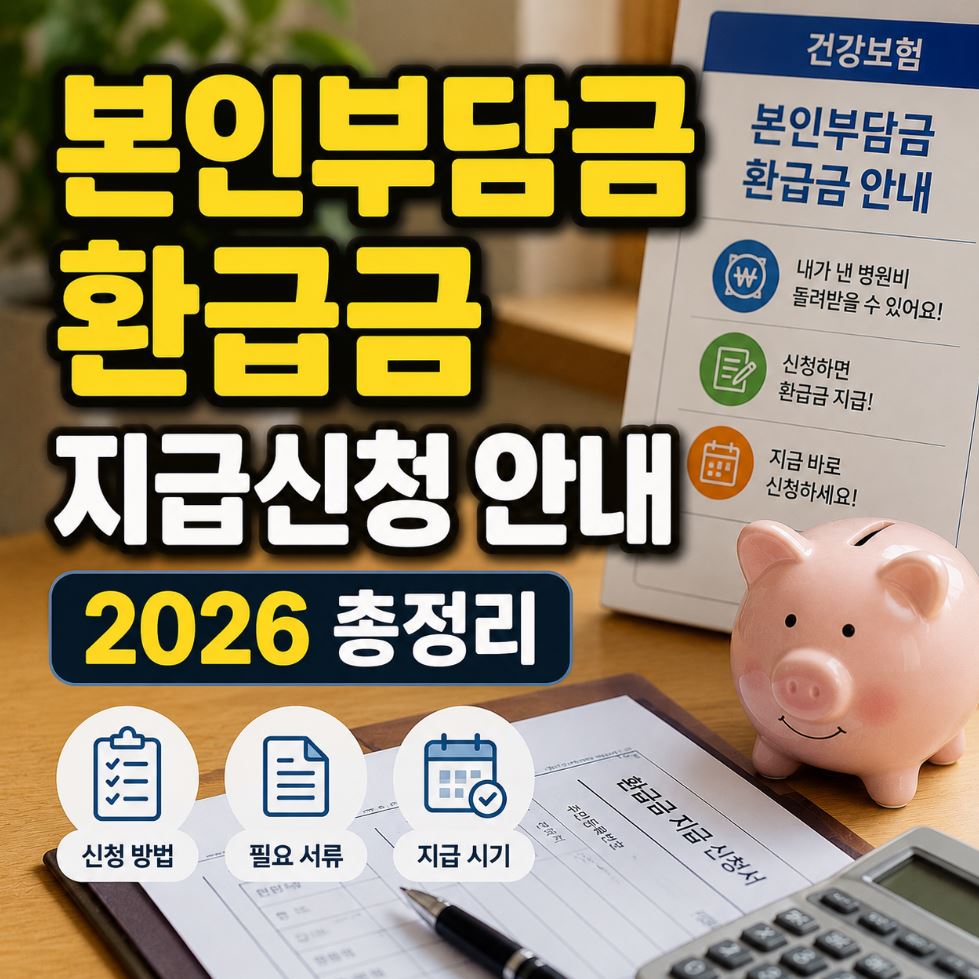 본인부담금 환급금 지급신청 안내 2026 총정리