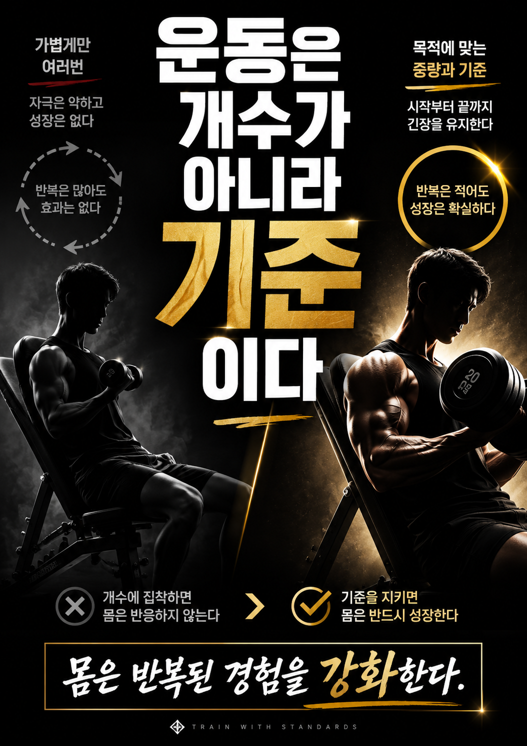 운동은 개수가 아니라 기준이다