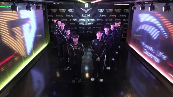 젠지와 한화생명 선수들