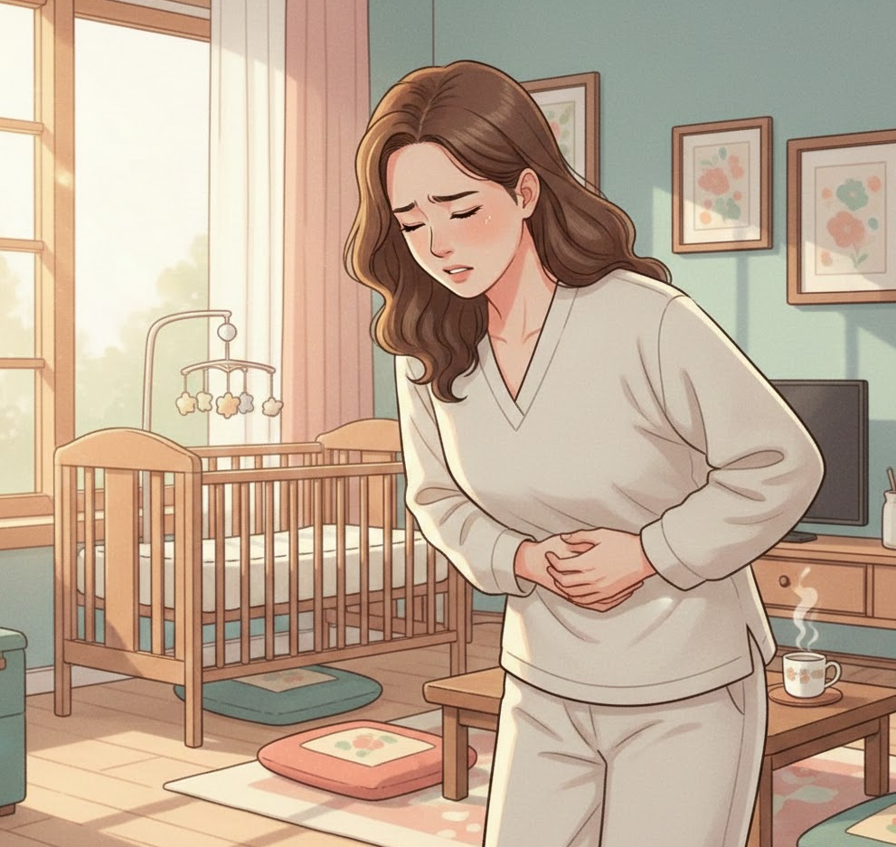 출산 후 복부통증 담석증