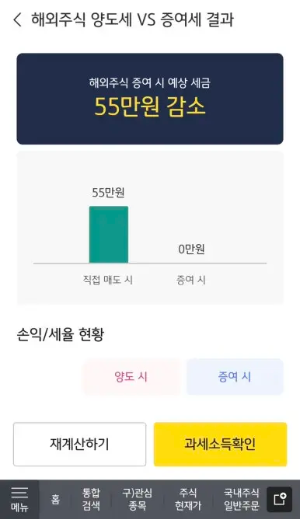 해외주식 양도소득세 계산기