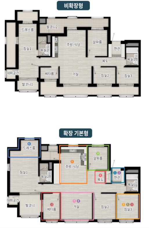 일신건영 평택 화양지구 휴먼빌 94A Type 평면도