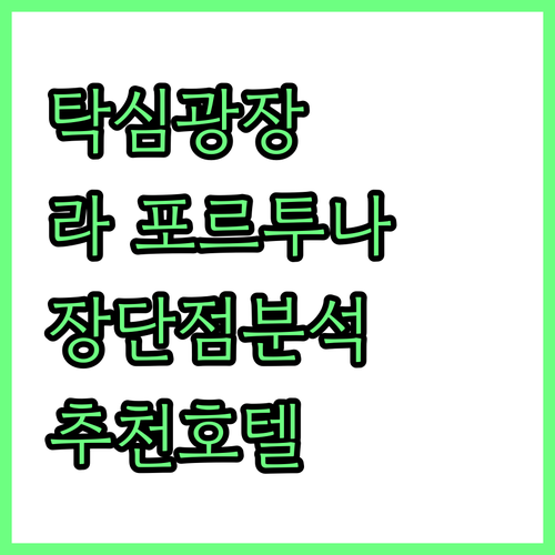 탁심 광장 근처 추천 호텔 La Fo..