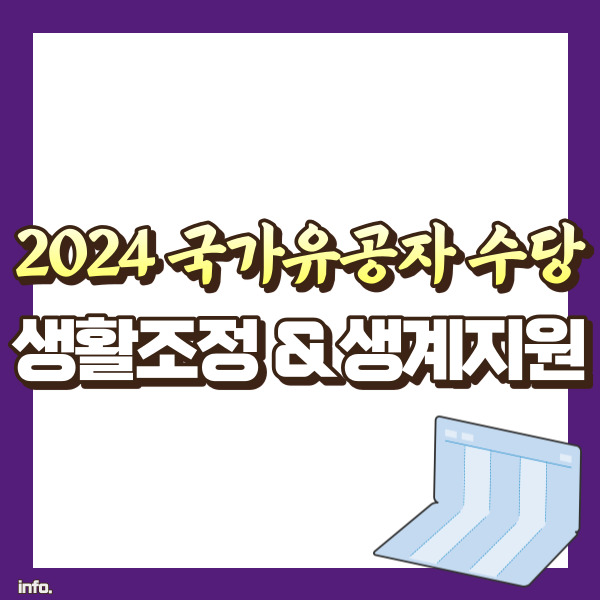 2024 생활조정수당, 생계지원금 소개 - 썸네일