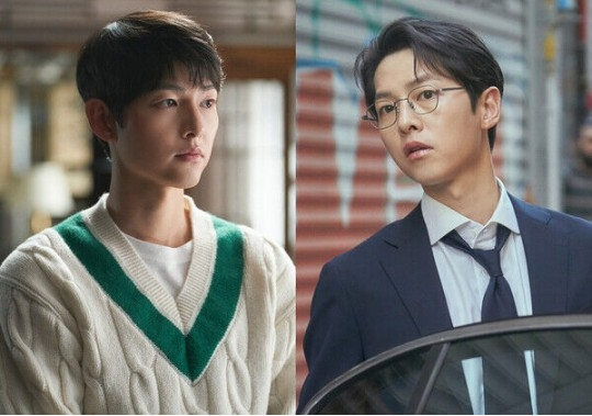 진도준과 윤현기를 연기한 송중기