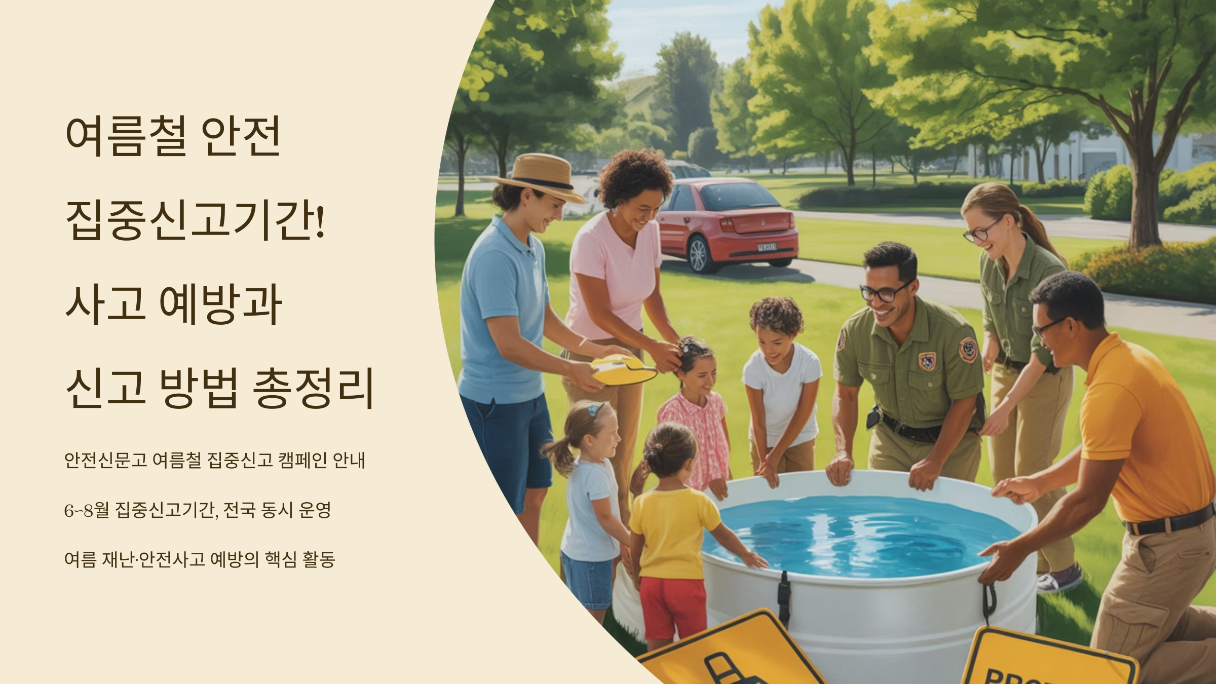 여름철 안전 집중신고기간
