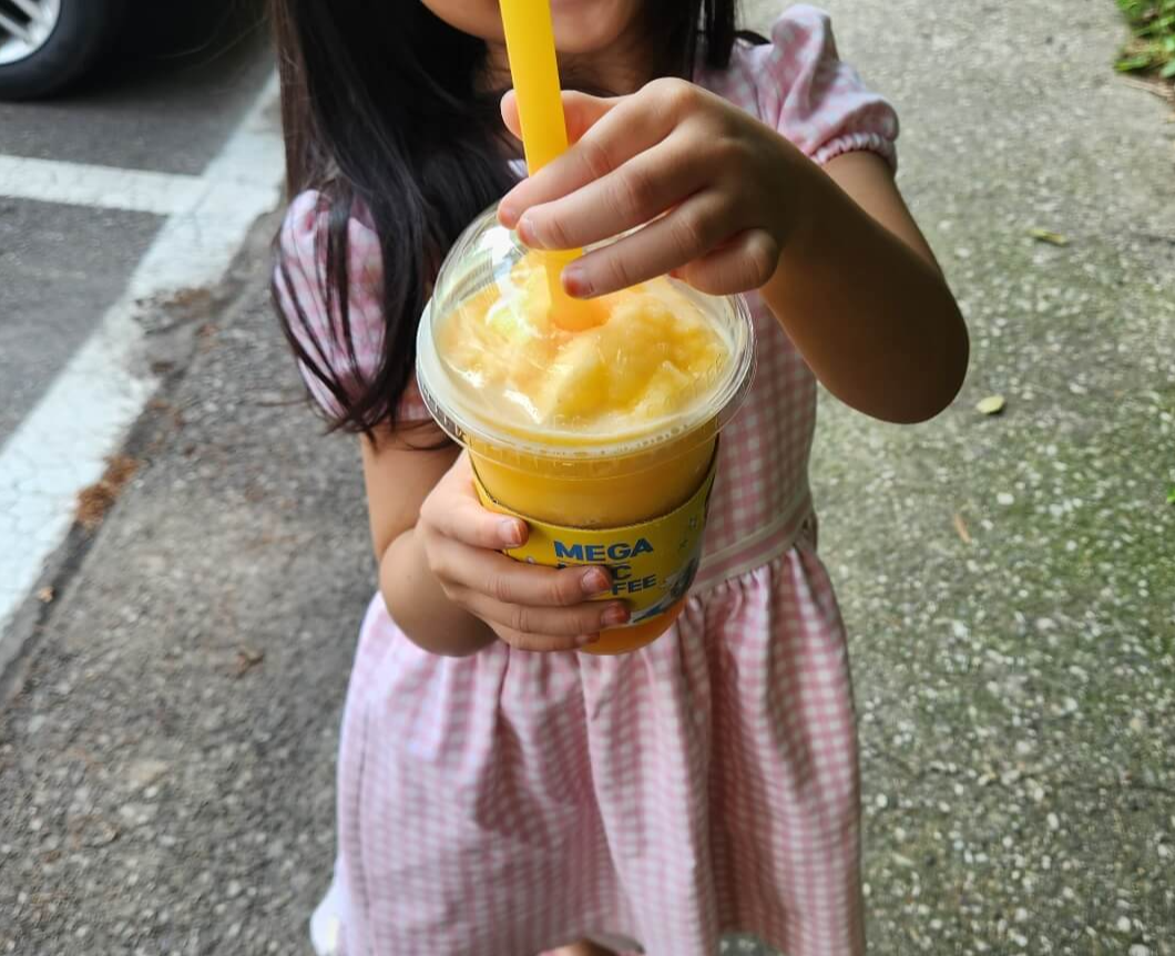 메가커피 귤 스무디