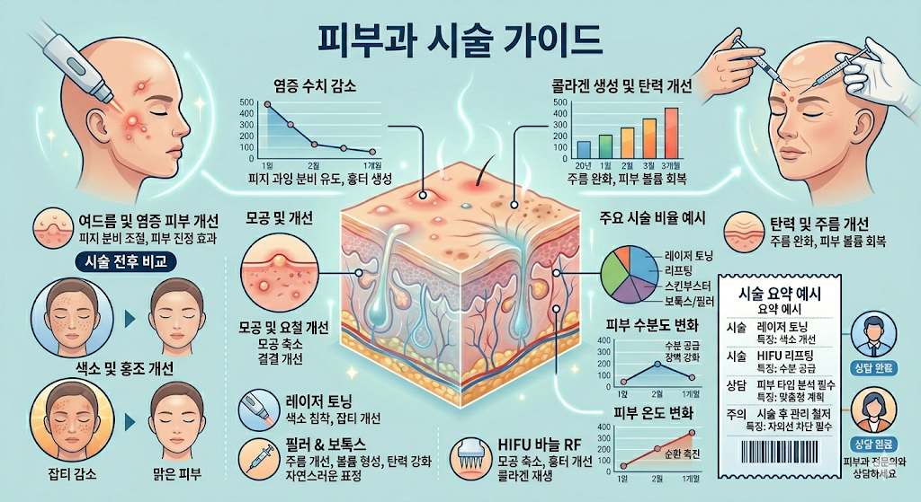 비추천 피부과 시술 (레이저, 필러, 눈밑시술)
