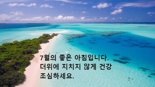 몰디브 해변 풍경