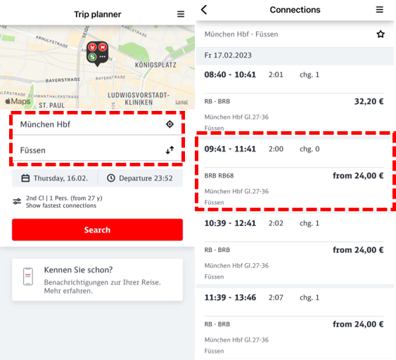 뮌휀-퓌센-편도-가격