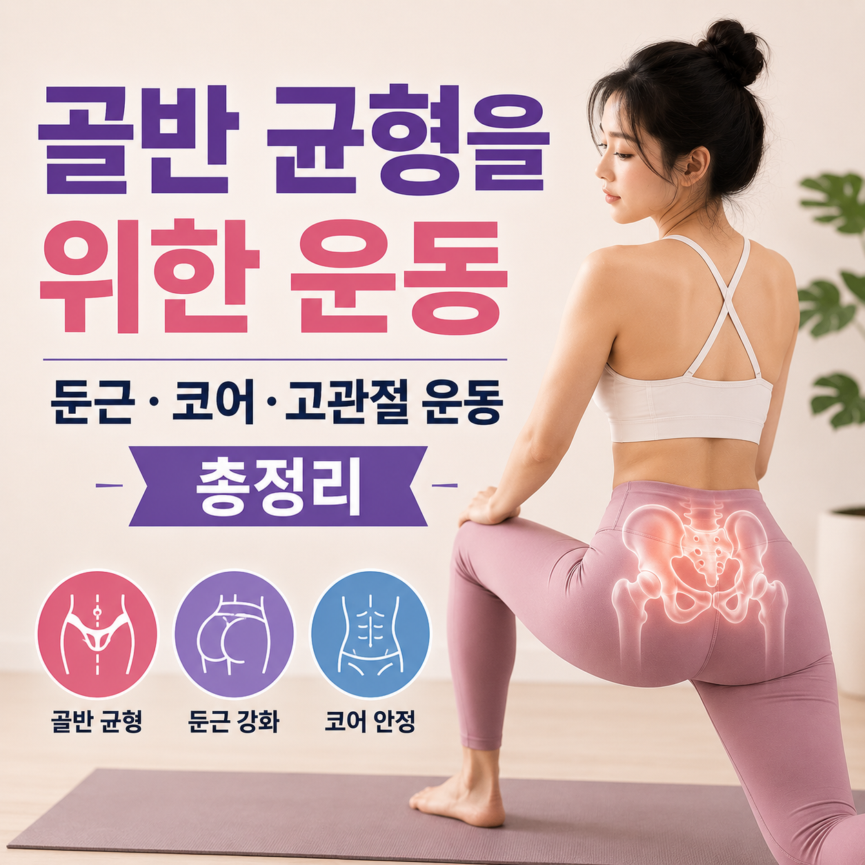 골반 균형을 위한 운동