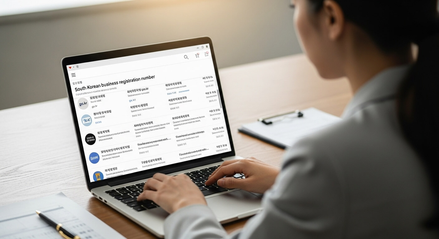 상호명으로 사업자등록번호