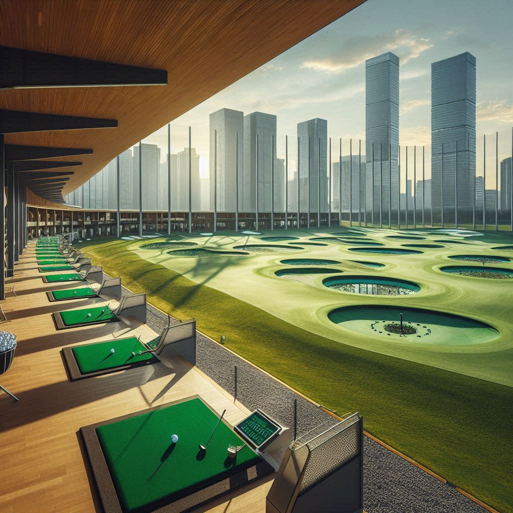실외골프연습장 배경