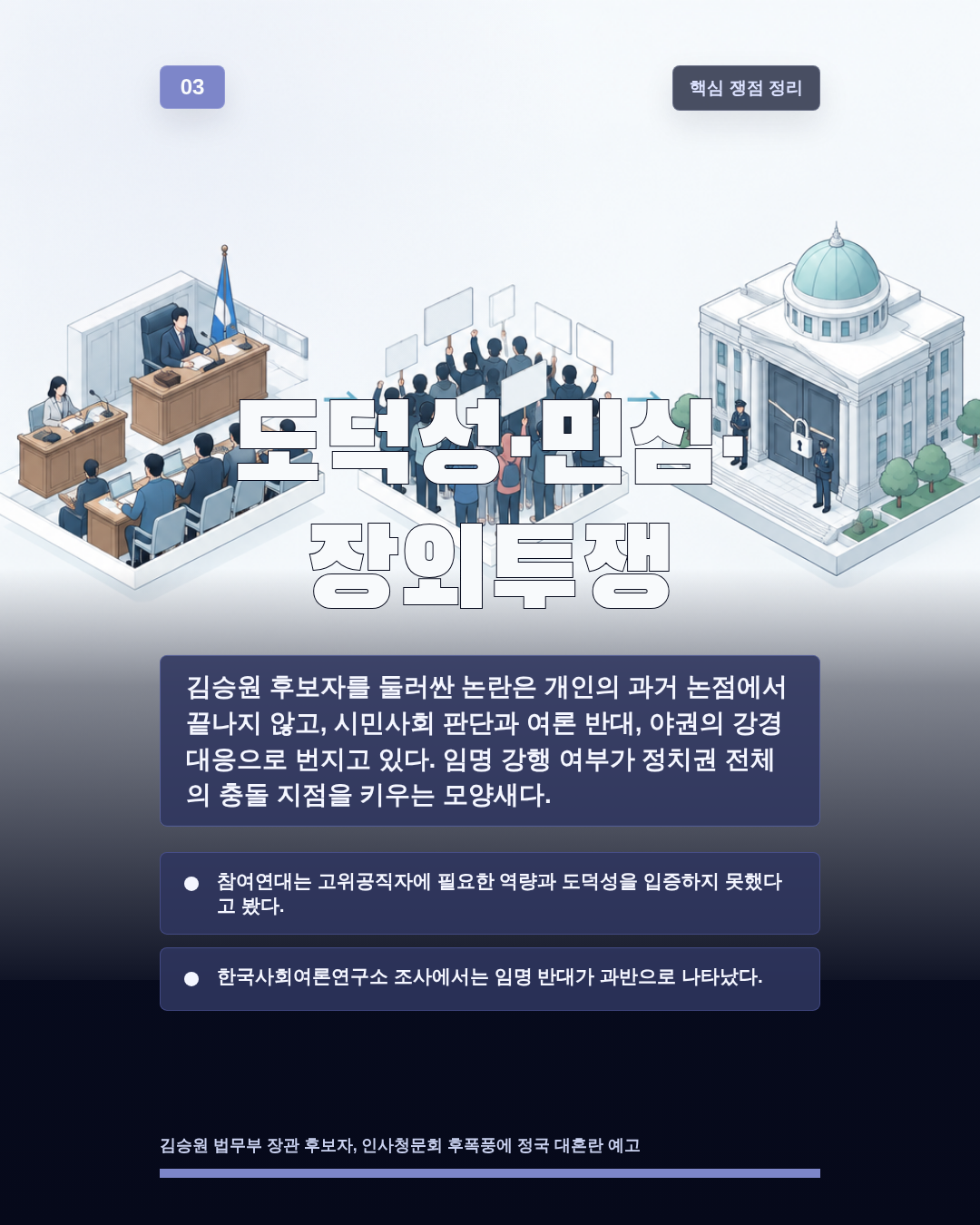 도덕성·민심·장외투쟁